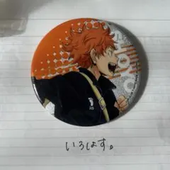 ハイキュー ミドルブロッカーグリッター缶バッジ 日向翔陽