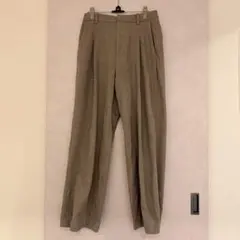 UNIQLO ワイドパンツ Mサイズ　ベージュ　秋、冬用