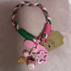 ハンドメイド いちごデザイン キーホルダー