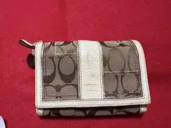 Coach 二つ折り財布 ブラウン・ベージュ　　　4139-07-12