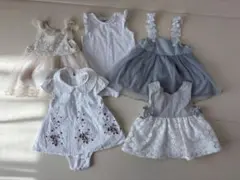 petit main ワンピース 5点セット 70 80 女の子 プティマイン