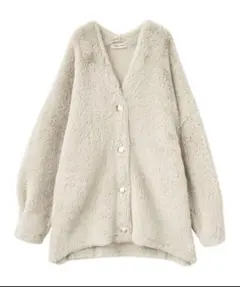 フェイスロングフェザーカーディガンのサムネイル