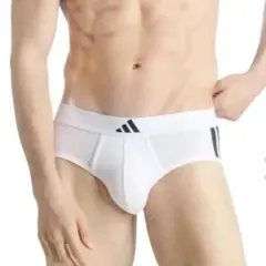 adidas アディダス　メンズビキニ　M(S) 白ブリーフ　メンズインナー