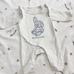 【60-70】うさぎちゃんロンパース