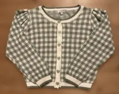 anyFAM キッズ　カーディガン　S 120 ハートボタン