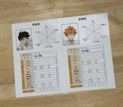 ハイキュー!! 体力測定フェア アニメイト特典 日向翔陽 影山飛雄