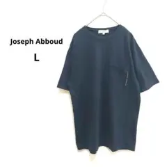 【ジョセフアブード】Tシャツ ロゴ ネイビー L メンズ 半袖 綿100%のサムネイル