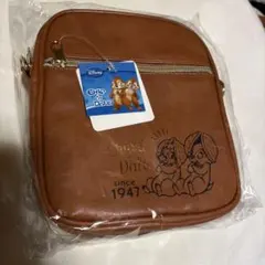 Disney Chip & Dale ショルダーポーチ ブラウン