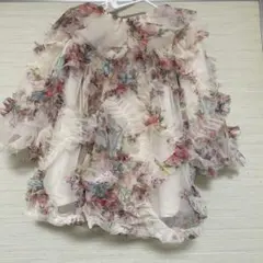 コトリ　ベビードレス　花柄ワンピース　80