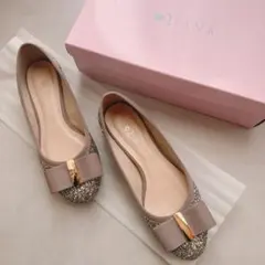 【美品】　ダイアナ　diana サイズ　22.5 末広　グリッター　パンプス