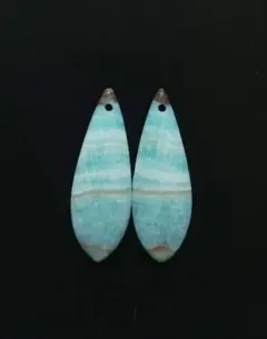 New❗️ゲリラ❗️⑭ ロング ヘミモルファイト ピアス.イヤリング用 ペア