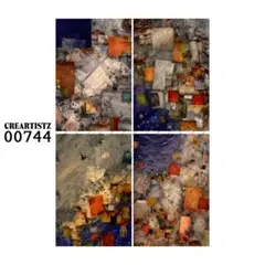 00744 コラージュ素材 12枚 ペーパー/ステッカー CREARTISTZ