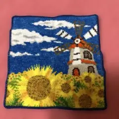 Hotman 風車とひまわりのタオルハンカチ新品‼️