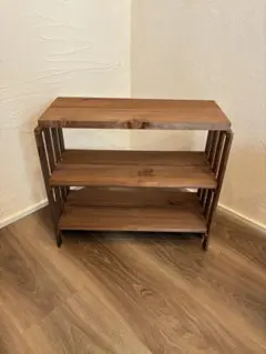 ゆ*か様 杉 無垢材 3段 飾り棚 3段 木製ラック　収納棚 杉無垢×ヴィンテー