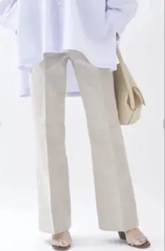 R'IAM PLAGE⭐️リネン フレアパンツ⭐️センタープレス⭐️S 美品のサムネイル