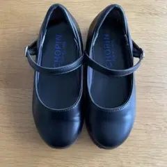 CHOPIN 黒 フォーマルシューズ ストラップ付き　19cm