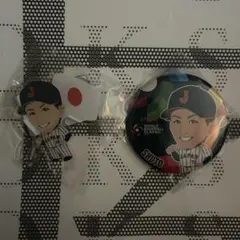 周東佑京 WBC 缶バッジ アクスタ