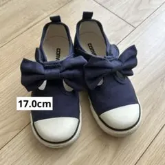 コンバース キャンバススニーカー リボン付き 17.0 記名なしのサムネイル