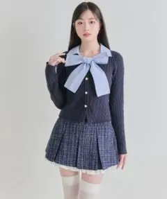 OLIVE des OLIVE 裾フリルプリーツスカート