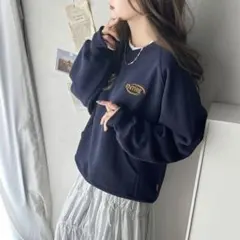classicalelf 裏起毛 ラグランスウェット XL ネイビー