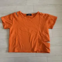 アンビー オレンジ カットアウト Tシャツのサムネイル