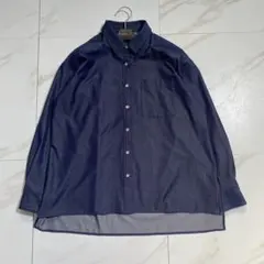 24SS♡PLST シャンブレーデニムボタンシャツ ステンレスボタン とろみのサムネイル