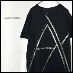 ARMANI EXCHANGE 半袖Tシャツ カットソー　幾何学柄　ビッグロゴ