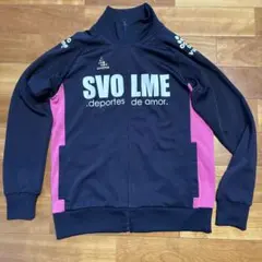 svolme ジップアップジャージS 上着のみ ネイビー/ピンク