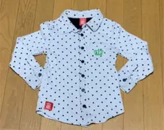 ベビードール　ドット柄シャツ　130㎝