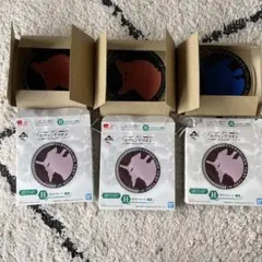 エヴァンゲリオン　1番くじ　ガラスプレート3枚セット