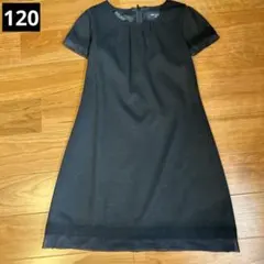 コムサフィユ　ワンピース　黒　半袖　120㎝　女の子　新品未使用品