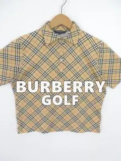 バーバリーゴルフ レディース ノバチェック ポロシャツ L ★ BURBERRY