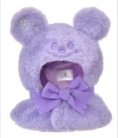 紫 雪だるま ユニベアシティ シークレットコスチューム ミッキー ポンチョ