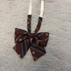 EASTBOY リボン ボルドー ストライプ エンブレム リボン Venus