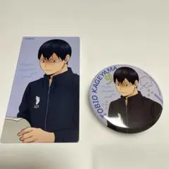 ハイキュー!! 喜怒哀楽 アニメイトフェア 缶バッジ 特典 大判カード 影山飛雄