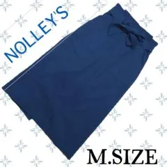 b89〚NOLLEY'S〛 ベルトリボン付　タイトスカート ネイビー Mサイズのサムネイル
