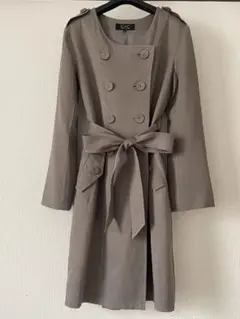 クードシャンス　 ノーカラー　ロング　コート　レディース