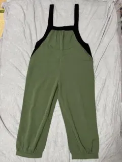 オリーブグリーン サロペット　M