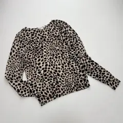 DIANE von FURSTENBERG シルク混ニット レオパード 長袖 Mのサムネイル