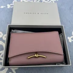 CHARLES & KEITH 財布 ピンク（箱あり）