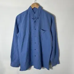 【古着】MOST 長袖 シャツ ユニセックス メンズ レディース ブルー