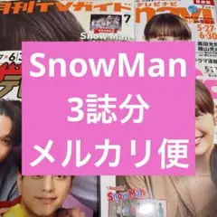 SnowMan 月刊TVガイド TVnavi TVfan 渡辺翔太 阿部亮平