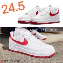 【新品24.5cm】NIKE｜エアフォース１’07 NN｜ホワイト/レッド