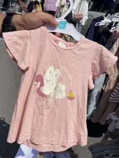 アカチャンホンポ❤️うさぎ柄半袖Tシャツピンクベビー95cm❤️女の子のサムネイル
