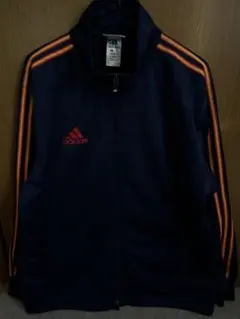 adidas ジャージ L ネイビー/オレンジ