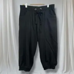 UNIQLO ユニクロ スウェットパンツ L 黒 クロップド 春秋 カジュアル