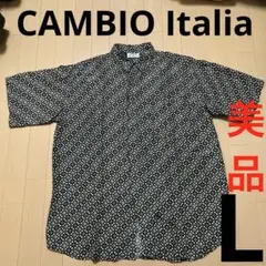［ 美品 ］ CAMBIO Italia シルクシャツ メンズLサイズのサムネイル