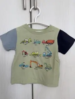 建設車両イラストTシャツ 90cmのサムネイル