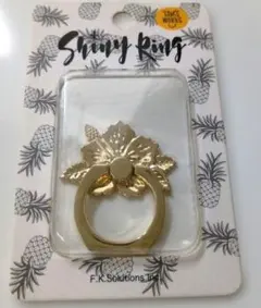 TAM'S WORKS Shiny Ring ハイビスカス スマホリング