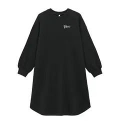 GU スウェットワンピ　黒　110